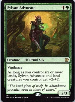 Sylvan Advocate R Commander: Zendikar Rising 84 NM - Image 1