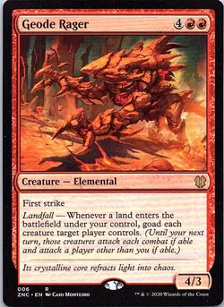 Geode Rager R SCD Commander: Zendikar Rising 6 NM - Image 1