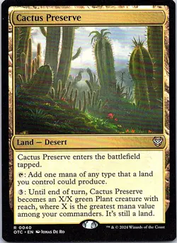 Cactus Preserve R OTC Commander: Outlaws of Thunder Junction 40 NM - Image 1