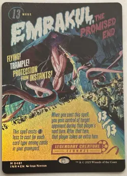 Emrakul, The Promised End MtG SHOWCASE FOIL Innistrad Remastered In hand! - Image 2