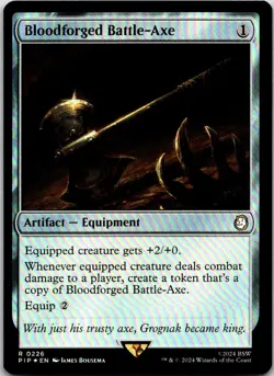 Bloodforged Battle-Axe R Universes Beyond: Fallout Foil 226 NM - Image 1