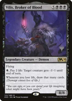 MTG English Vilis, Broker of Blood NM Foil Promo Pack: Core Set 2020 - Image 1