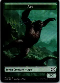 Ape Token T Foil Double Masters 12 LP-NM - Image 1