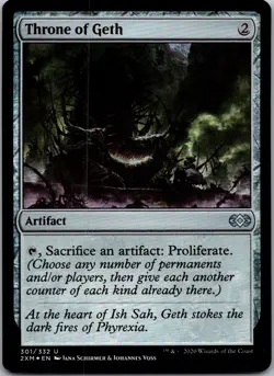 Throne of Geth U Foil Double Masters 301 LP-NM - Image 1
