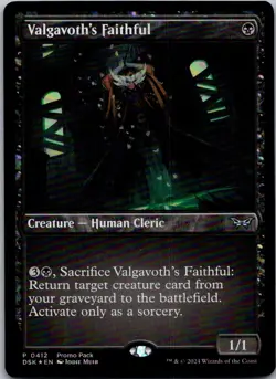 Valgavoth's Faithful Foil P artifact Foil Promo Pack: Duskmourn: House of Horror - Image 1