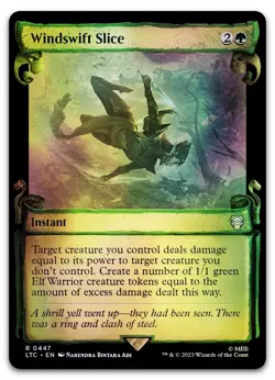 Windswift Slice (Showcase Scrolls) #447 (Foil) NM Lord of the Rings Magic MTG - Image 1
