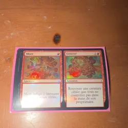 Magic: The Gathering Mort Enterre Instant Red Foil 2007 French - Image 1