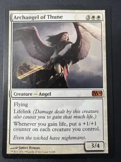 Archangel of Thune NM M14 MTG English Regular Life Gain Angel - Image 1
