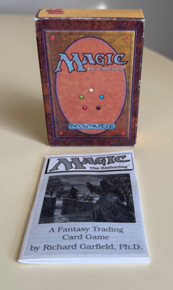 RARE MTG ORIGINAL ALPHA EMPTY STARTER DECK BOX + INSTRUCTIONS - Image 1
