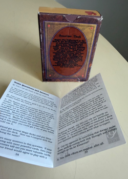 RARE MTG ORIGINAL ALPHA EMPTY STARTER DECK BOX + INSTRUCTIONS - Image 2