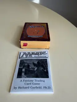 RARE MTG ORIGINAL ALPHA EMPTY STARTER DECK BOX + INSTRUCTIONS - Image 4