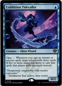 Exhibition Tidecaller 48 Rare Secrets of Strixhaven Magic: The Gathering Foil LP - Image 1