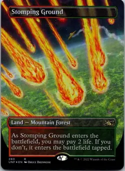 Stomping Ground (Borderless) FOIL - Unfinity - NM - Image 1