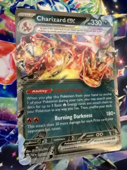 Charizard ex 196 054/091 Promo Jumbo Oversized Lenticular Card - Image 3