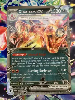 Charizard ex 196 054/091 Promo Jumbo Oversized Lenticular Card - Image 4