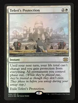 1x MTG Teferi's Protection (Foil) - Double Masters 2022 (2X2) #32 - Magic - Image 1