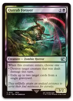 Qutrub Forayer #112 (Foil) (NM) Final Fantasy FIN Magic MTG - Image 1