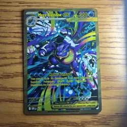 Mega Blastoise EX FAN ART Custom Made Holo Full Art Pokemon Card - Image 1