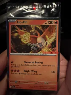 GameStop Stamped PROMO Ho-Oh Pokemon TCG trading card SEALED - Image 1