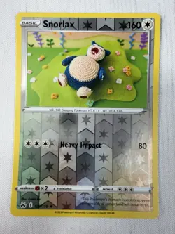 Snorlax 109/159 Reverse Holo Rare Pokemon TCG Crown Zenith NM - Image 1