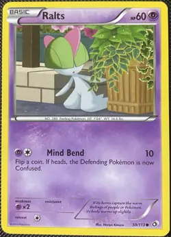 Ralts 59/113 Legendary Treasures Regular - Pokemon Card - Image 1
