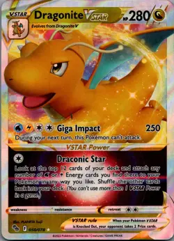 Dragonite VSTAR Ultra Rare Pokemon GO 050/078 NM - Image 1
