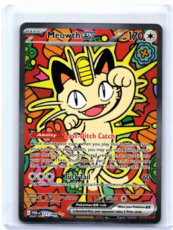 2026 Pokemon—Meowth ex #121/088 Perfect Order—Special Illustration Rare Holo - Image 1