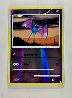 Zubat 2007 Pokemon D&P Mysterious Treasures Reverse Holo #108/123 * Near Mint - Image 1