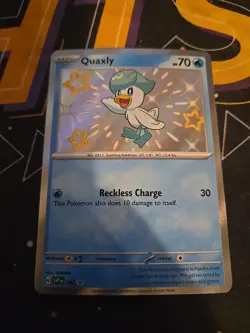 Pokemon Quaxly SVP 082 Black Star Promo Holo NM - Image 1