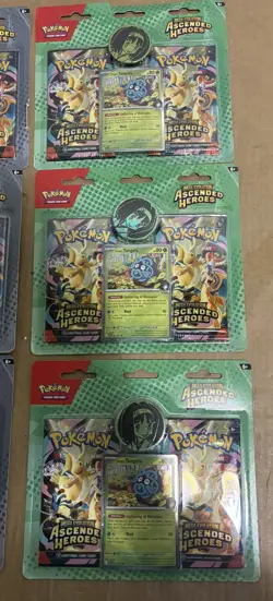 6X Pokemon Ascended Heroes 2-Pack Blister Larry & Erika Sealed 12 Packs Total - Image 2