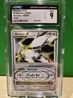 Pokemon TCG Arceus Lv.X 96/99 Arceus Holo CGC 9 - Image 1