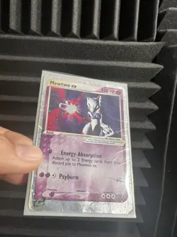 Mewtwo EX 101/109 Ruby and Sapphire Holo Card Played - Image 1