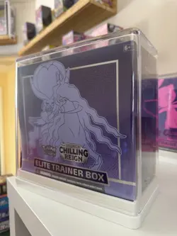 Pokemon TCG Chilling Reign Shadow Rider ETB Sealed w/ Target Clear Case - Image 1