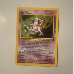 Wizards of the Coast Mr. Mime 6/64 Jungle Holo Rare Pokemon TCG EN 1999 HP40 - Image 1