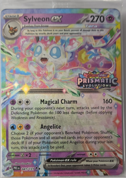 Pokemon TCG Sylveon ex 041/131 Prismatic Evolutions Stamp Double Rare Holo Eng - Image 1