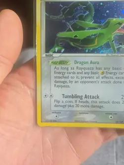 Rayquaza 22/107 Holo Rare Pokemon Ex Deoxys - Image 3