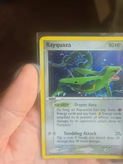 Rayquaza 22/107 Holo Rare Pokemon Ex Deoxys - Image 4