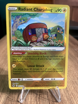 x1 Pokemon - Radiant Charjabug - RADIANT RARE - 051/159 - Crown Zenith - NM/M - Image 1