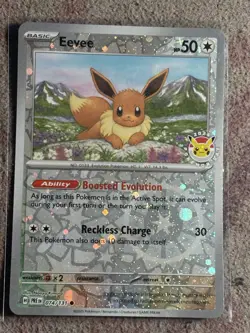 Eevee - (Pokemon Day 2025) (Reverse Cosmos Holo) 074/131 lot of 6 - Image 3