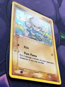 Meditite 56/100 - EX Crystal Guardians - STAMPED Holo 2006 Pokemon NM NEAR MINT - Image 3