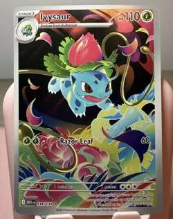Pokemon TCG Ivysaur Mega Evolution #134/132 Illustration Rare, NM Condition - Image 1
