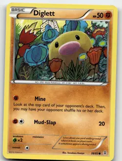 DIGLETT 38/83 COMMON GENERATIONS POKEMON MP/HP - Image 2