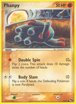 PHANPY 15/17 COMMON POP SERIES 2 POKEMON MP/HP - Image 1