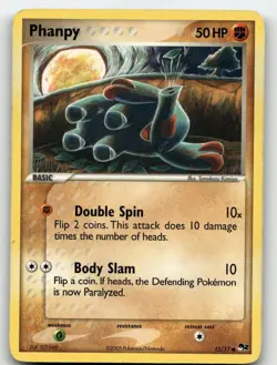 PHANPY 15/17 COMMON POP SERIES 2 POKEMON MP/HP - Image 2