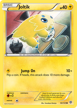 JOLTIK 50/135 COMMON PLASMA STORM POKEMON DAMAGED - Image 1