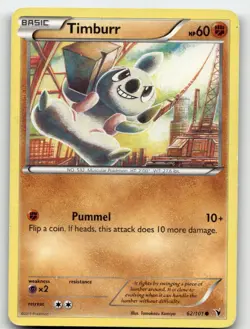 TIMBURR 62/101 COMMON NOBLE VICTORIES POKEMON MP/HP - Image 2
