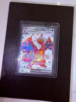 2023 POKEMON SCARLET & VIOLET CHARIZARD EX 056 BLACK STAR PROMO - Image 1