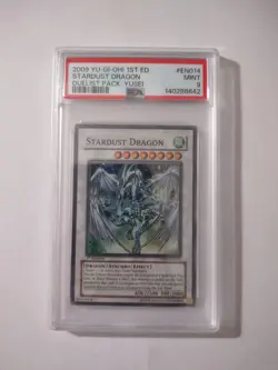 2009 Yu-Gi-Oh! Stardust Dragon DP08-EN014 1st Edition PSA 9 - Image 1
