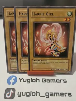 Yu-Gi-Oh Harpie Girl X3 Different Sets Common Light Played - Image 1