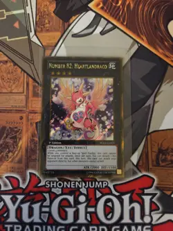 YUGIOH NUMBER 82: HEARTLANDRACO PGLD-EN025 GOLD SECRET 1ST ED NM - Image 1